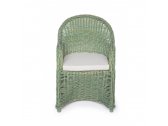 Кресло плетеное с подушкой Garden Relax Martin натуральный ротанг зеленый Фото 3