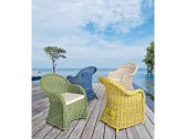 Кресло плетеное с подушкой Garden Relax Martin натуральный ротанг зеленый Фото 7