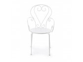 Кресло металлическое Garden Relax Etienne сталь белый Фото 3