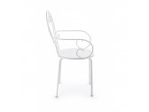 Кресло металлическое Garden Relax Etienne сталь белый Фото 5