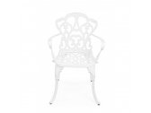 Кресло металлическое Garden Relax Victoria алюминий белый Фото 3