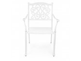 Кресло обеденное металлическое Garden Relax Ivrea алюминий белый Фото 4