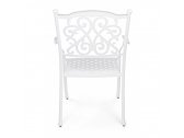 Кресло обеденное металлическое Garden Relax Ivrea алюминий белый Фото 5