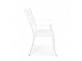 Кресло обеденное металлическое Garden Relax Ivrea алюминий белый Фото 6