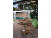 Шезлонг-лежак деревянный Garden Relax Noemi Sunbed акация коричневый Фото 10