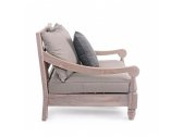 Кресло деревянное с подушкой Garden Relax Bali тик, ткань коричневый Фото 5