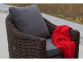 Кресло плетеное 4SIS Кон Панна алюминий, искусственный ротанг, ткань коричневый Фото 6