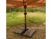 Зонт профессиональный четырехкупольный KUPAVNA лиственница, ткань оксфорд, металл Фото 9