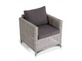 Кресло плетеное с подушками 4SIS Макиато Бьянко алюминий, искусственный ротанг, ткань белый Фото 3