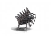 Кресло плетеное 4SIS Романо алюминий, искусственный ротанг коричневый Фото 4