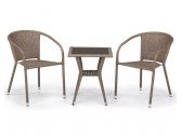 Комплект плетеной мебели Afina T25B/Y137C-W56 Light Brown 2Pcs искусственный ротанг, сталь светло-коричневый Фото 3