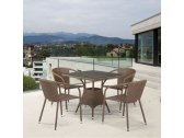 Комплект плетеной мебели Afina T197BT/Y137C-W56 Light brown 4Pcs искусственный ротанг, сталь светло-коричневый Фото 2