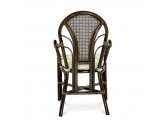 Кресло плетеное с подушкой Ecodesign Larisa натуральный ротанг, рогожка темно-коричневый Фото 3