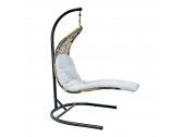 Кресло подвеcное Ecodesign Flying Rattan сталь, искусственный ротанг коричневый Фото 2