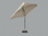 Зонт садовый с поворотной рамой Maffei Allegro сталь, полиэстер белый Фото 4