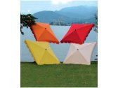 Зонт садовый с поворотной рамой Maffei Allegro сталь, полиэстер красный Фото 4