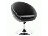 Кресло дизайнерское BENO A 684 металл, экокожа PU черный Фото 1