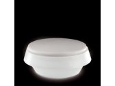 Пуф пластиковый светящийся SLIDE Gio Puff Lighting полиэтилен, экокожа белый, серый Фото 8