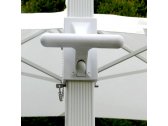 Зонт садовый с поворотной рамой Maffei Kronos ICE алюминий, полиэстер белый Фото 3