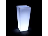 Кашпо пластиковое светящееся LED Quadrum полиэтилен RGB Фото 1