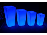 Кашпо пластиковое светящееся LED Quadrum полиэтилен RGB Фото 22