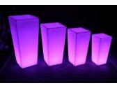 Кашпо пластиковое светящееся LED Quadrum полиэтилен RGB Фото 24