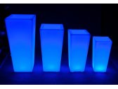 Кашпо пластиковое светящееся LED Quadrum полиэтилен RGB Фото 27