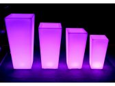 Кашпо пластиковое светящееся LED Quadrum полиэтилен RGB Фото 30