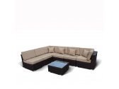 Комплект плетеной мебели Afina YR822-W53 Old Brown искусственный ротанг, сталь коричневый, бежевый Фото 10