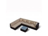 Комплект плетеной мебели Afina YR822-W53 Old Brown искусственный ротанг, сталь коричневый, бежевый Фото 11