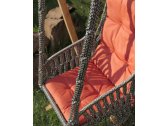 Кресло подвесное с каркасом Besta Fiesta Инка полиамидная нить серебристо-черный, оранжевый Фото 3