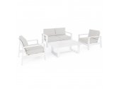Лаунж-набор мебели Garden Relax Atlantic алюминий, ткань белый Фото 11