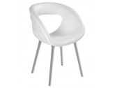 Кресло с обивкой Gaber Moema BP металл-полимер, технополимер, кожа Фото 1