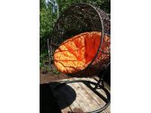 Кресло плетеное подвесное Ротанг Плюс Ола сталь, искусственный ротанг черный Фото 31
