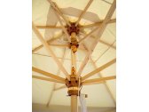 Зонт профессиональный телескопический OFV Petrarca Wood дерево кото, акрил слоновая кость Фото 6