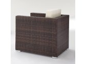 Кресло плетеное с подушками Grattoni Sole алюминий, искусственный ротанг, ткань Фото 7