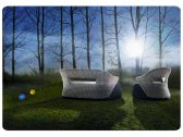 Лаунж-набор мебели Besta Fiesta Chaild искусственный ротанг белый Фото 3