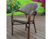 Кресло плетеное Afina C029-TX Grey-beige текстилен, сталь серый, бежевый Фото 2