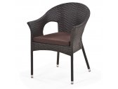 Кресло плетеное Afina Y97B-W37 Brown искусственный ротанг, сталь коричневый Фото 1