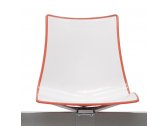 Система сидений на 3 места Scab Design Zebra Bicolore Bench сталь, технополимер белый, оранжевый Фото 3