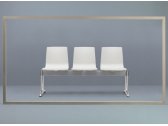 Система сидений на 3 места Scab Design Alice Bench сталь, алюминий, технополимер лен Фото 2