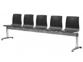 Система сидений на 5 мест Scab Design Alice Bench сталь, алюминий, технополимер антрацит Фото 1