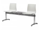 Система сидений на 2 места и столик Scab Design Alice Bench сталь, алюминий, технополимер, HPL лен Фото 1