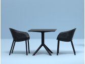 Стол пластиковый Siesta Contract Sky Table 80 металл, пластик черный Фото 7