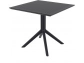 Стол пластиковый Siesta Contract Sky Table 80 металл, пластик черный Фото 5