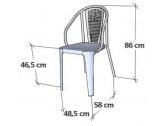 Кресло металлическое DELTA Soho сталь Фото 3