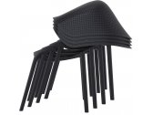Кресло пластиковое Siesta Contract Sky стеклопластик, полипропилен черный Фото 12