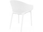Кресло пластиковое Siesta Contract Sky стеклопластик, полипропилен белый Фото 6