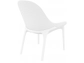 Лаунж-кресло пластиковое Siesta Contract Sky Lounge стеклопластик, полипропилен белый Фото 7