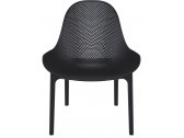 Лаунж-кресло пластиковое Siesta Contract Sky Lounge стеклопластик, полипропилен черный Фото 5
